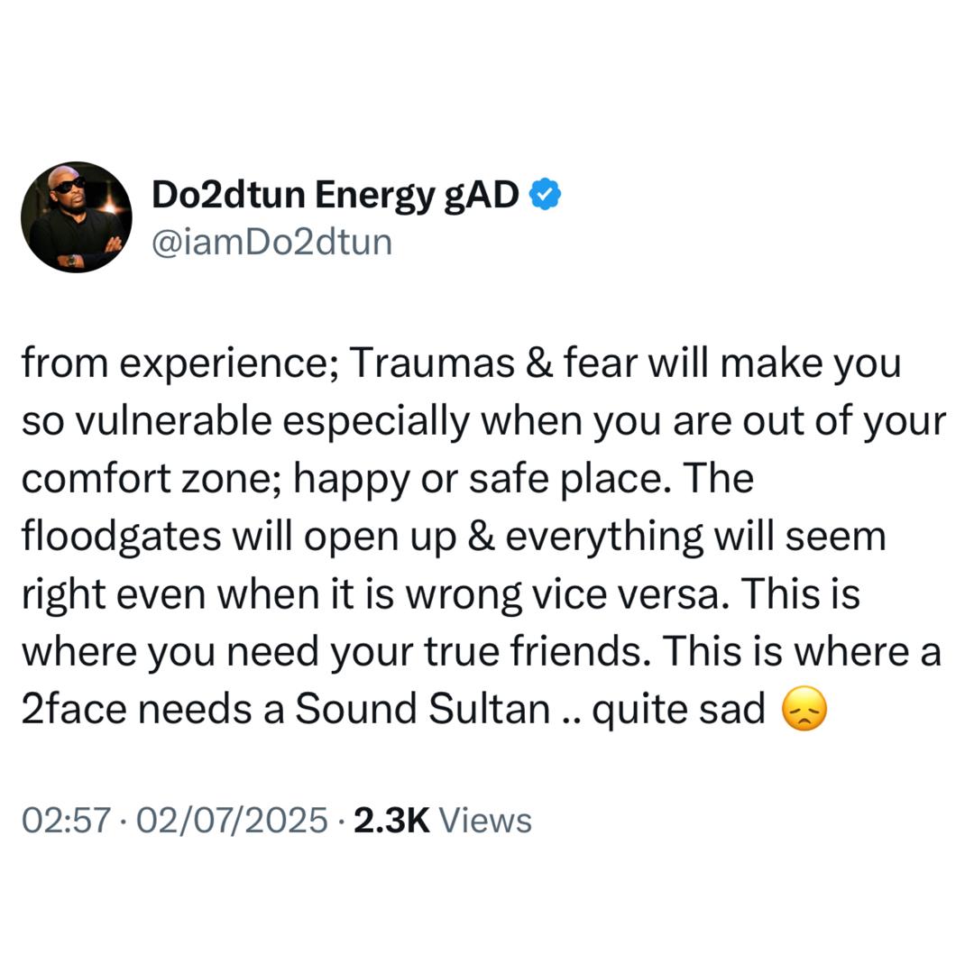 I don?t like this 2face am seeing. Something is not right - OAP Dotun reacts to 2face Idibia?s apology video over comment that men aren?t built to be with one woman